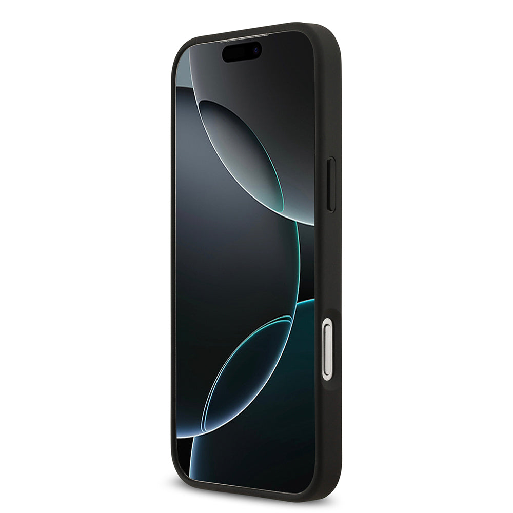 Guess iPhone 17 Pro Max Orjinal Lisanslı PU Deri 4G Desenli Üçgen Logolu Kılıf Guess iPhone 17 Pro Max Orjinal Lisanslı PU Deri 4G Desenli Üçgen Logolu Kılıf